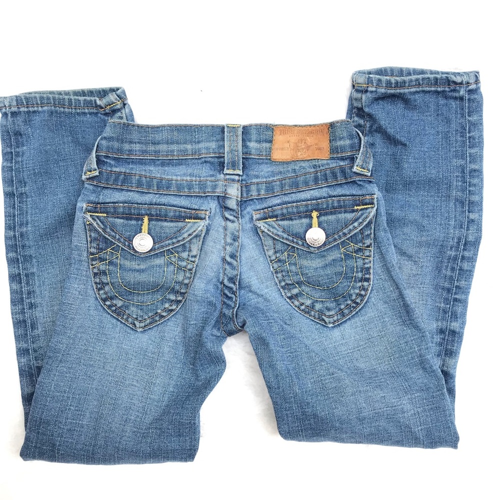 True religion girls jeans flap pocket size 6